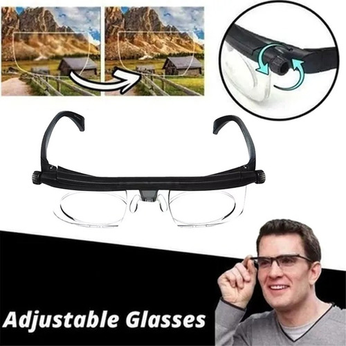 Gafas De Miopía Lectura De Lentes De Fuerza Ajustable, 5 Pie