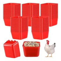 Comprar Maxdot 50 Tazas De Jaula Para Alimentador De Pollo, Tazas Co