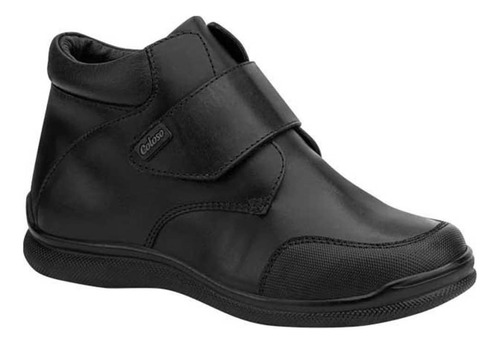 Zapato Escolar De Piel Coloso 5676 Negro Original 