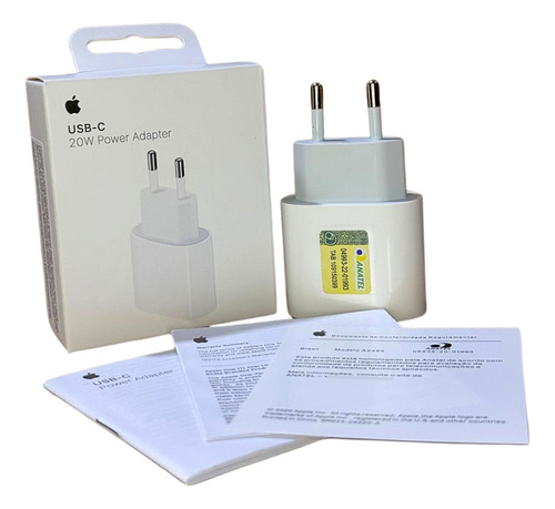 Carregador 20w Apple + Cabo Tipo C Lightning (1m) Original