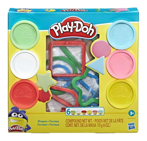 Massinha Play Doh Fundamentals Molde De Formas Hasbro E8534