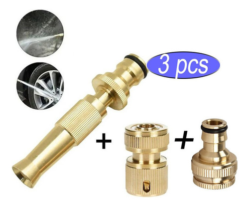 Kit De Aspersão De Mangueira De Cobre De Alta Pressão 3pcs