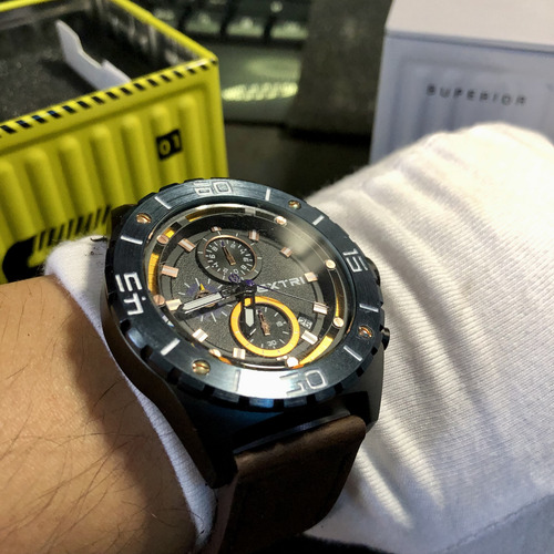 Reloj Acero 48mm Extri Cronos, Id Invicta Casio Citizen (Usado)