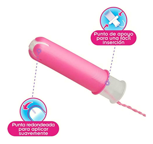 Saba Saba Tampón Con Aplicador Compacto; Absorción Súper