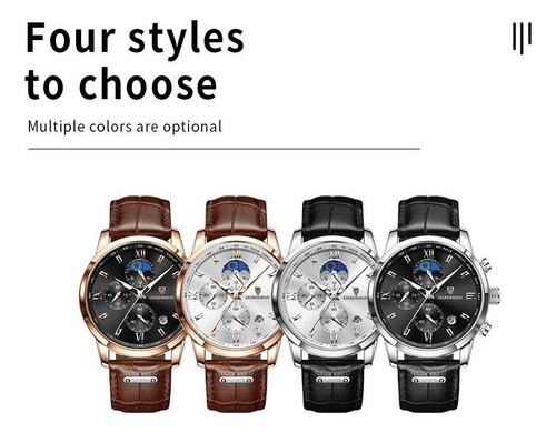 Reloj Original De Moda For Hombre Con Correa De Cuero