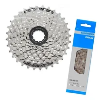 Comprar Cassete Shimano Hg41 11\u002F32d + Corrente Shimano Hg40 116 Elos 8v 16v 2x8v 24v 3x8v Altus Acera Alivio Claris