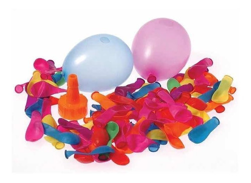 Pack 100 Globos Bombitas De Agua Con Embudo