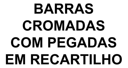 Imagem 7 de 7 de Kit Barras Ocas 1,20m E 2 De 40cm Cromadas Halteres E Supino