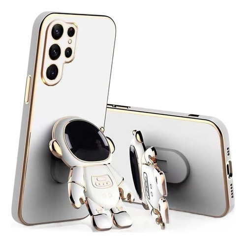 Astronaut Hidden Stand Case Cover Para Samsung Galaxy S22/21