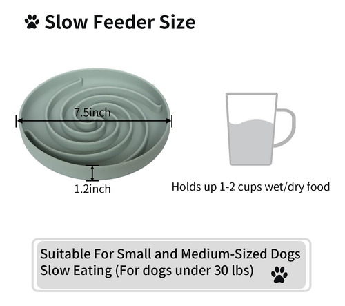 Comedero Rompecabezas Para Perros - Comedero Lento De Sil...