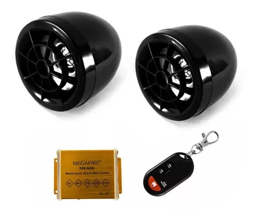 Radio-Alarma para moto-Cafini.¿El mejor calidad/Precio? Bluetooh, USB y  resistente al agua. 