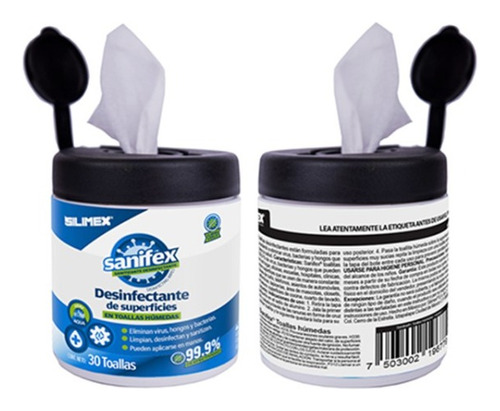 Silimex - Toallas Humedas Desinfectantes 30 Pzas