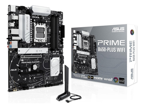 Placa Base Asus Prime B650-plus Wifi Amd Am5 Ryzen Atx Color Negro