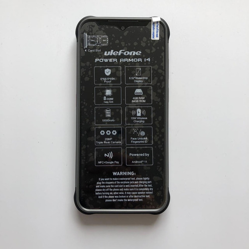 Celular Ulefone Power Armor 14 Uso Rudo 4gb 64gb Super Batería 10000 Mah Dual Sim Demo (Reacondicionado)