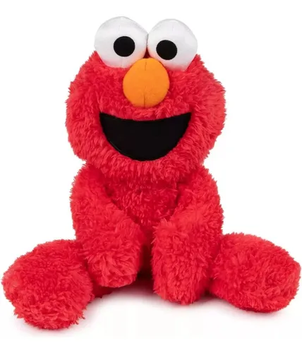 Peluche Muñeco Elmo Plaza Sésamo Abrazos 33 Cm Color Rojo