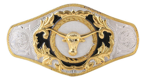 .. Cinturón Occidental Animal Bull Rodeo Hebilla Grande