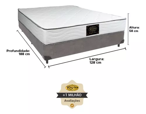 Cama Box + Colchão Star Comfort - Cama Box + Colchão Star Comfort:  aproveite a oferta da King Star!