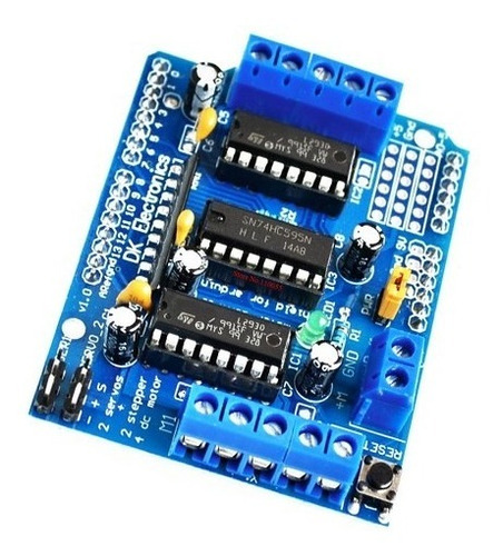 Motor Shield L293d Uno Mega Robot Puente Arduino