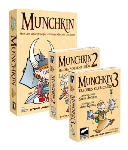 Combo Munchkin + Expansión 2 Y 3 Juego Bureau Original