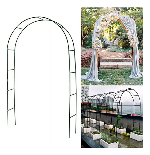 Soporte De Arco De Boda Con Parte Superior Curva Para 2,4 M