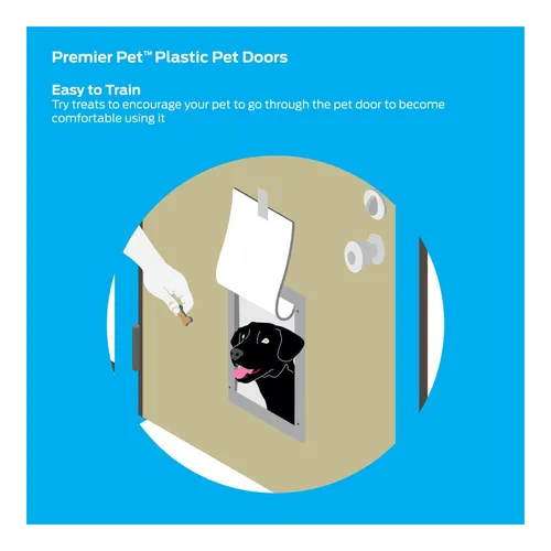 Puerta Para Mascotas Premier Pet De Plástico Blanco, Puerta