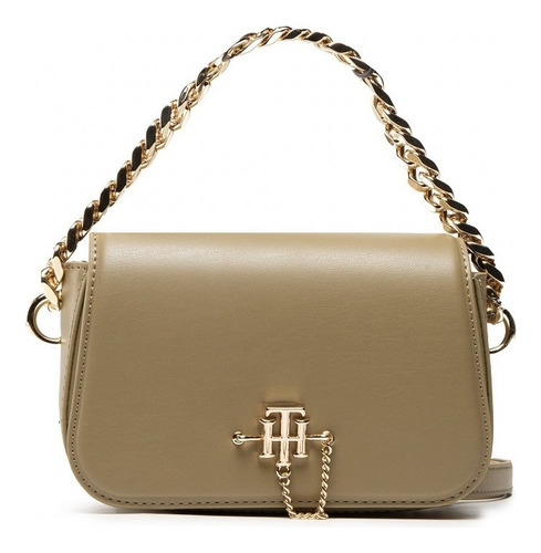 Bolsa Crossover Tommy Hilfiger Mini Mujer 11342 Color Verde Musgo