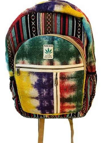 Himalayan Group All Natural Multi Pocket Pure Hemp Mochila