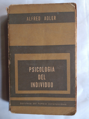 Psicología Del Individuo, Alfred Adler 