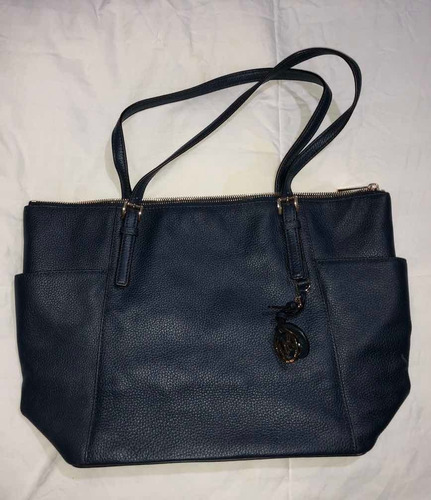Cartera Michael Kors jet Set Items Azul Marino Nuevo