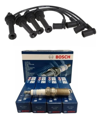 Kit Cables Y Bujias Ford Fiesta Kinetic 1.6 16v Sigma