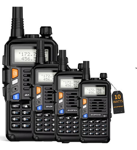 Kit 4 Walkie Talkies Profissionais Longo Alcance 50km, Usb S