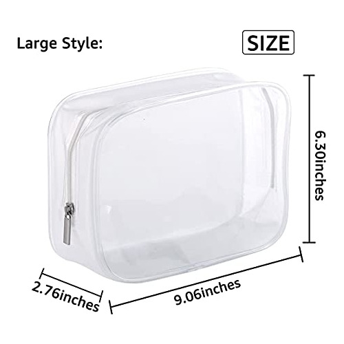 Paquete De 5 Bolsas De Plástico Transparente Con Cierre Para