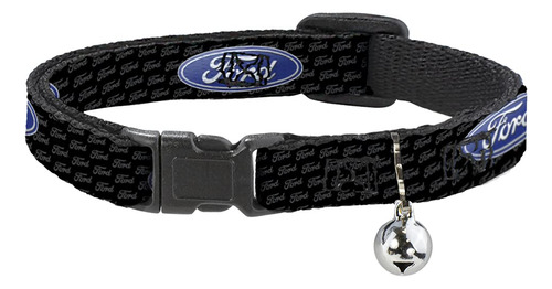 Collar De Gato Breakaway Ford Oval Repite Texto 8 A 12 PuLG.