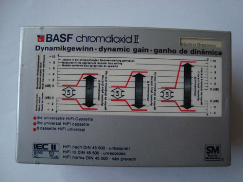 Cassette Basf 60 Dioxido Cromo - Nuevo Sin Abrir Años 90