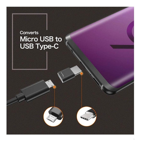 Imagen 4 de 5 de Adaptador Netmak Tipo Usb C Macho A Micro Usb Hembra 2.0