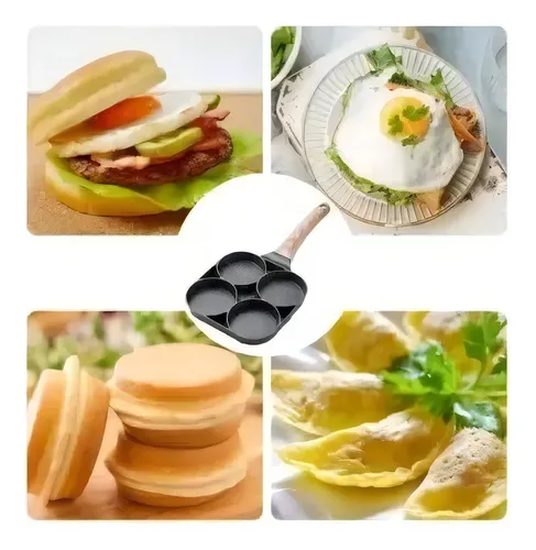 Sarten Antiadherente Desayunos Cocina Huevos Tortillas Negro