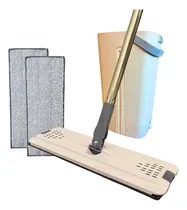 Comprar Mopa Plana Balde Escurridor Trapeador Limpieza 360° 2 Paños