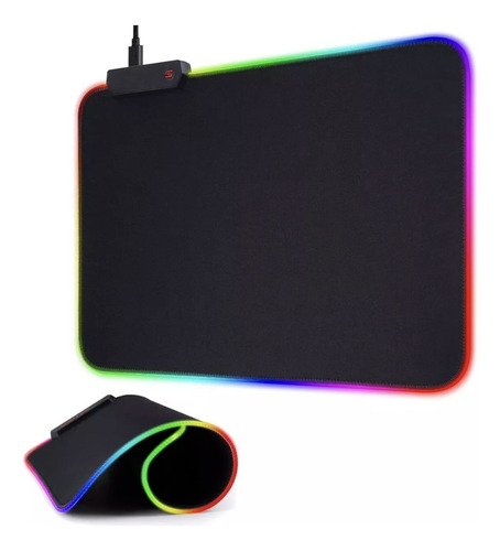 Mousepad Alfombrilla De Raton Teclado Gamer Rgb Luz Led