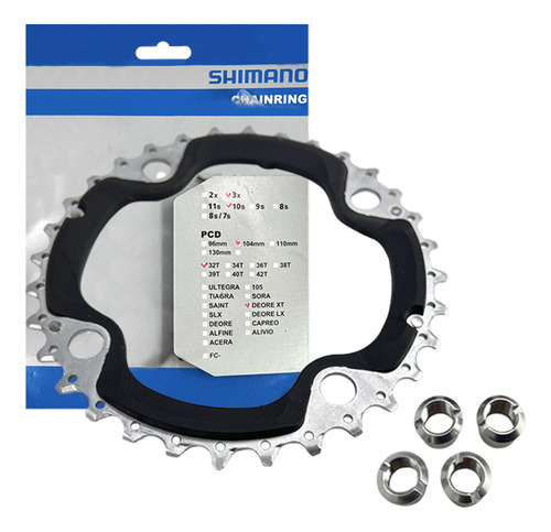 Plato Coronilla Triplato Shimano M770 Deore Xt 32 Dientes