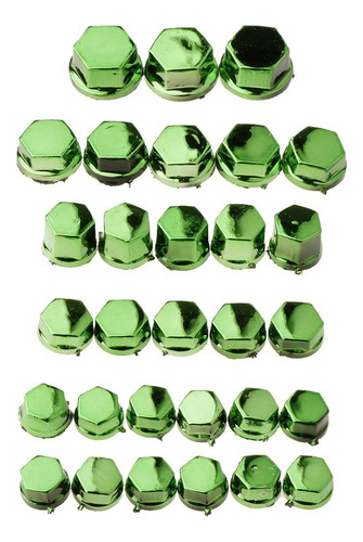 Cubierta De Tuerca De Tornillo De Motocicleta Verde