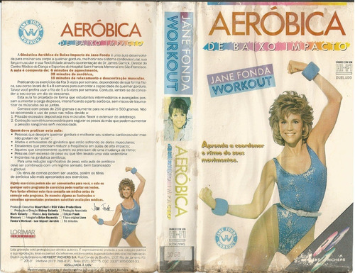 Vhs - Jane Fonda Workout Aeróbica De Baixo Impacto