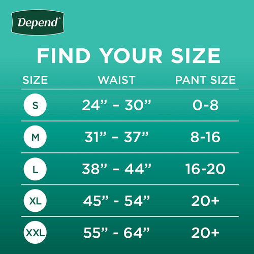Depend Fresh Protection Ropa Interior Desechable Grande 72 U