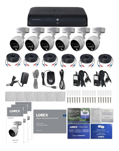 Sistema De Seguridad Inteligent 6 Cámaras 4k Ultra Hd Lorex 