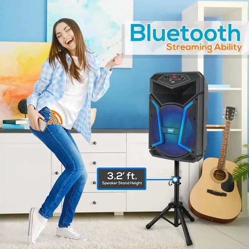 Portable Bluetooth Pa Speaker System Pyle Pphp122sm 800w