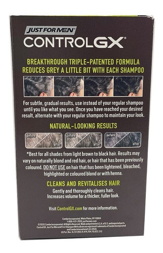 Shampoo Just For Men Control Gx Reductor De Canas - 4 Oz