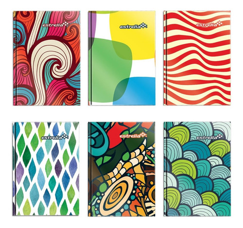 Libreta Estrella 1/8 Pasta Dura De Raya (pack C/25pzas)