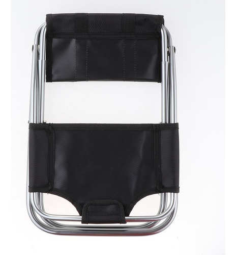 Silla De Asiento Plegable Taburete Portátil Ligero Respaldo