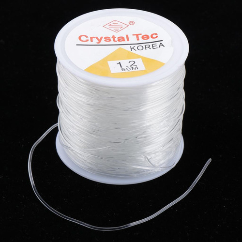 2 Rollos De Hilos Elásticos Transparentes Para Hacer Joyas,