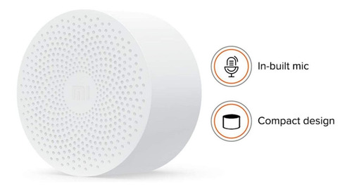 Parlante Portátil Bluetooth Mi Compact Speaker 2 Xiaomi Color Blanco
