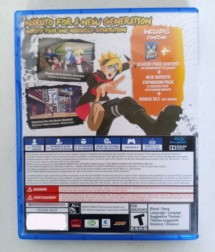 Naruto Shippuden: Storm 4 Road To Boruto Ps4 Físico (Usado)